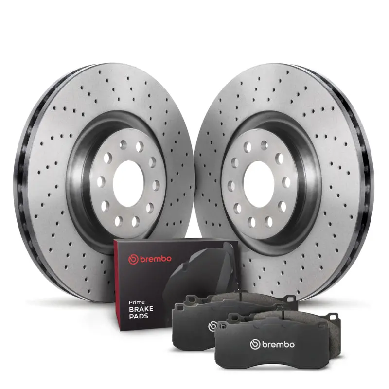 Brembo Oe 98-10 Volkswagen Beetle/99-06 Golf/2007 Golf City/99-05 Jetta Front Disc Brake Kit 1