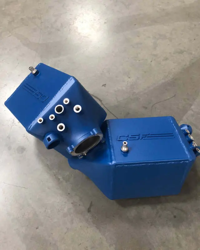 Csf 12-16 Bmw M5 (F10) / 12-18 Bmw M6 (F06/F12/F13) Twin Charge-Air-Cooler Set - Caliper Blue Matte 1