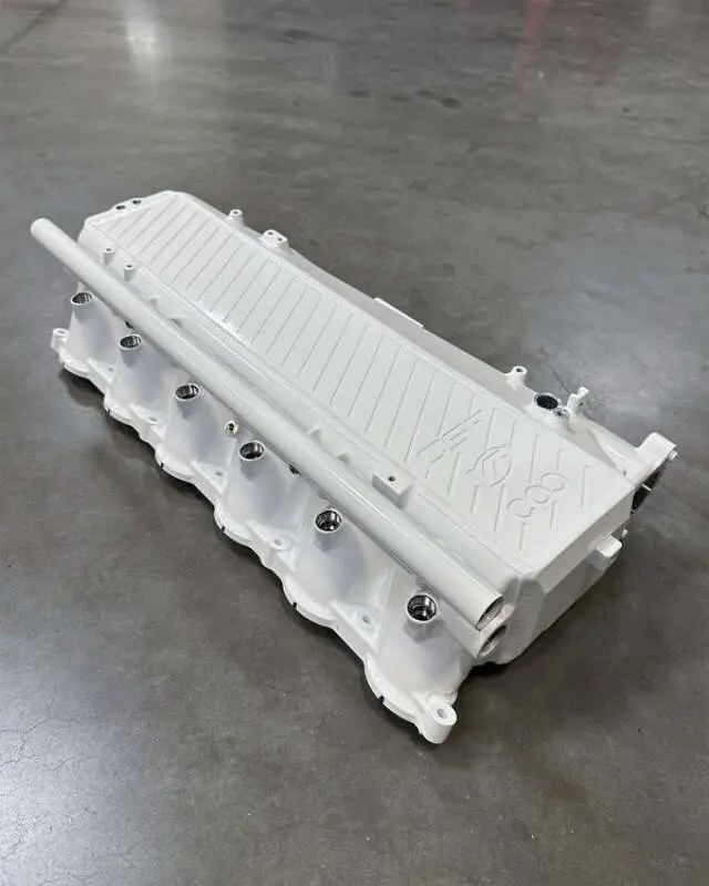 Csf Toyota A90/A91 Supra/ Bmw G-Series B58 Charge-Air Cooler Manifold - Alpine White 1