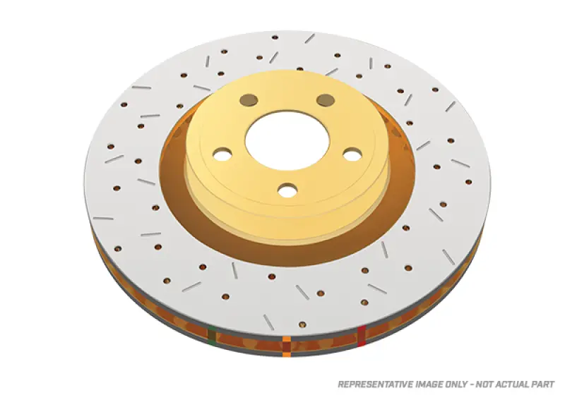 Dba 03-10 Pontiac Vibe Rear Rotor Fwd Front 4000 Series Drilled & Slotted Rotor 1