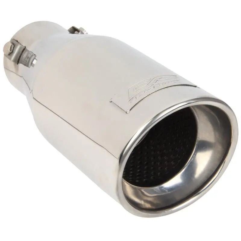 Dc Sport Polished Stainless Universal Bolt On Exhaust Slant Cut Tip 2.25" Inlet 3.75" Outlet 1