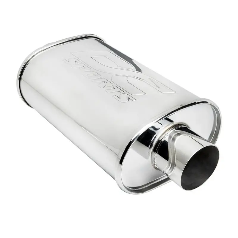 Dc Sports Universal Oval Muffler 3" Inlet 4" Outlet 1