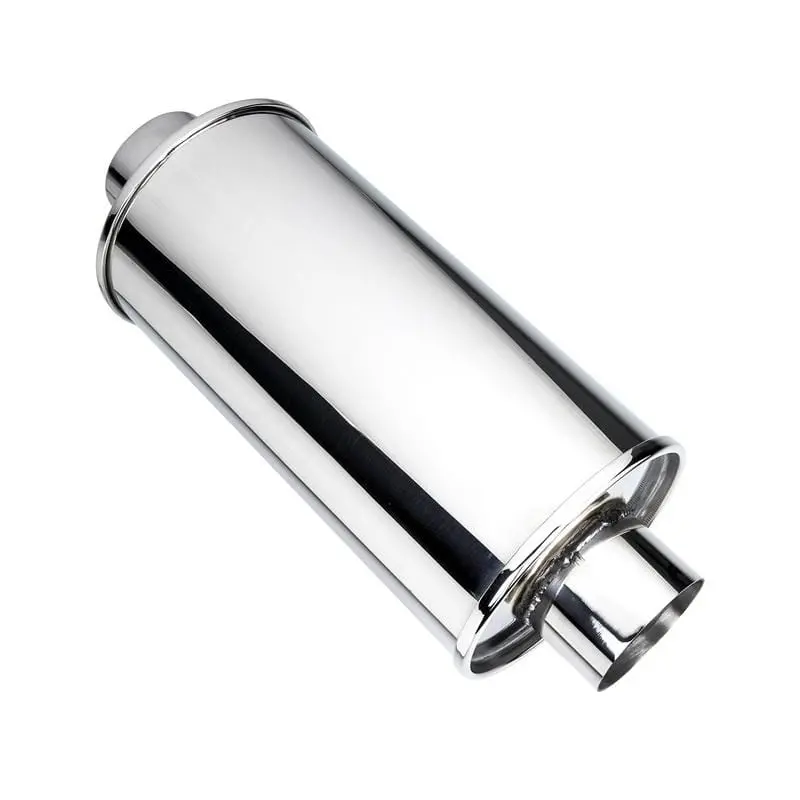 Dc Sports Universal Round Muffler 3" Inlet 4" Outlet 2