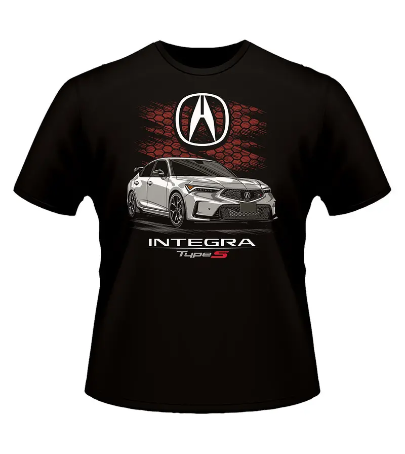 De5 Acura Integra Type-S T-Shirt Black 1