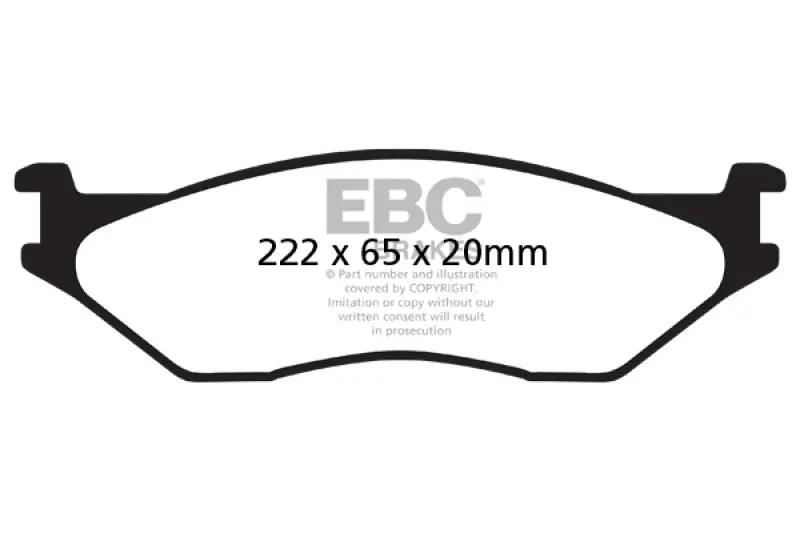 Ebc 02-05 Ford Econoline E550 Greenstuff Front Brake Pads 2