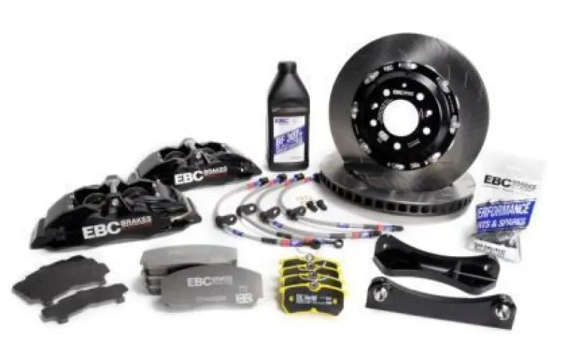 Ebc Racing Subaru Brz Gen 2 (Zd8) Black Apollo-6 Calipers 355Mm Rotors Front Big Brake Kit 1