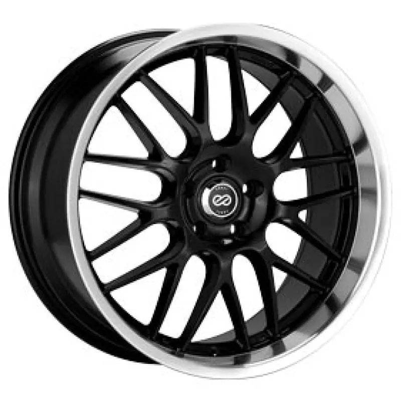Enkei Lusso 20 X 8.5 40Mm Offset 5X114.3 Bolt Pattern Black W/ Machine Lip Wheel 1