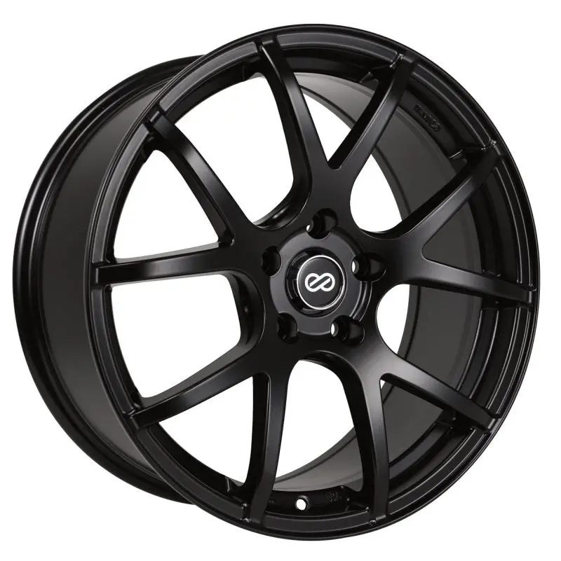Enkei M52 17X7.5 38Mm Offset 5X108 Bolt Pattern 72.6Mm Bore Dia Matte Black Wheel 1