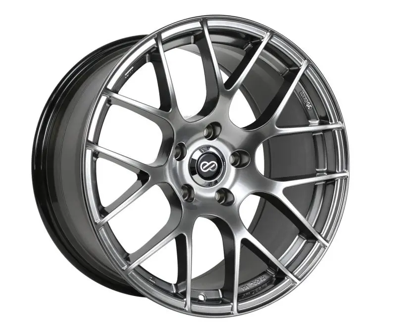 Enkei Raijin 18X8 45Mm Offset 5X112 Bolt Pattern 72.6 Bore Diamter Hyper Silver Wheel 1