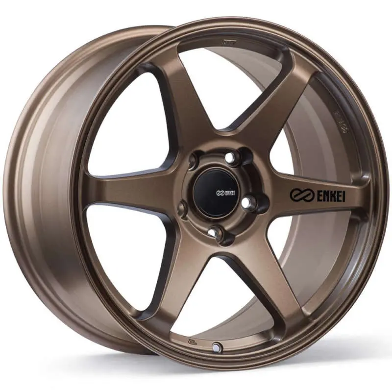 Enkei T6r 17X8 45Mm Offset 5X100 Bolt Pattern 72.6 Bore Matte Bronze Wheel 1