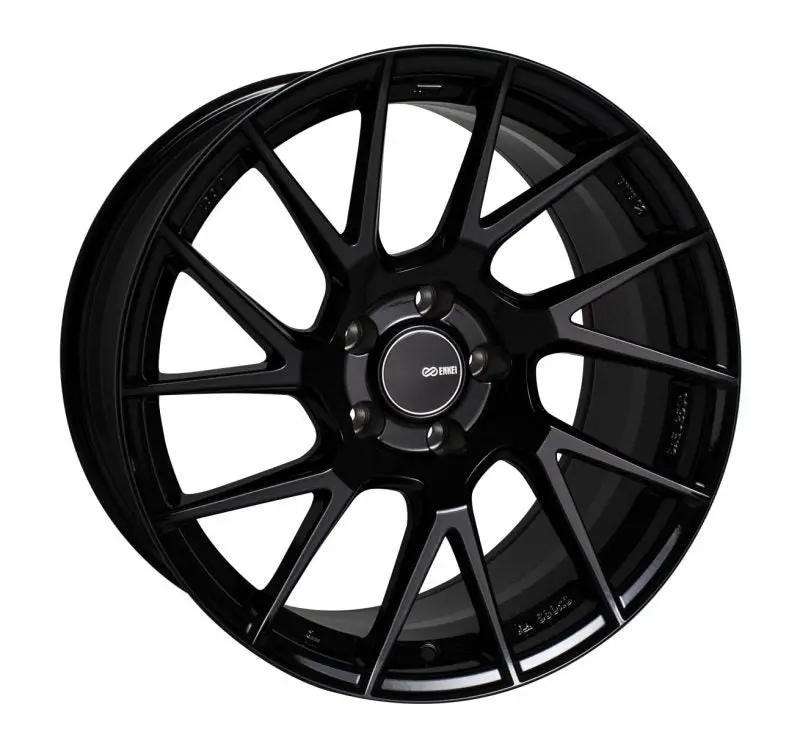 Enkei Tm7 18X9.5 5X114.3 38Mm Offset 72.6Mm Bore Gloss Black Wheel 1