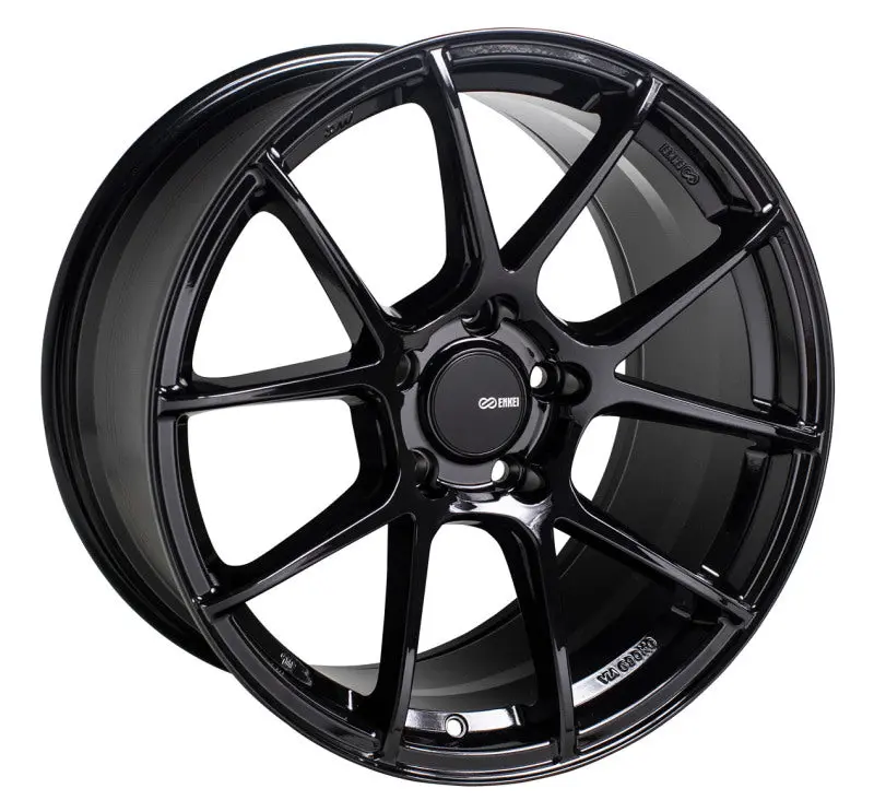 Enkei Ts-V 18X9.5 5X114.3 38Mm Offset 72.6Mm Bore Gloss Black Wheel 1