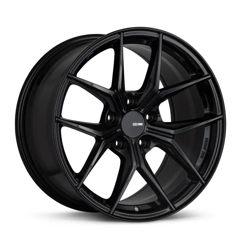 Enkei Tsr-X 18X8 45Mm Offset 5X112 Bp 72.6Mm Bore Gloss Black Wheel 1