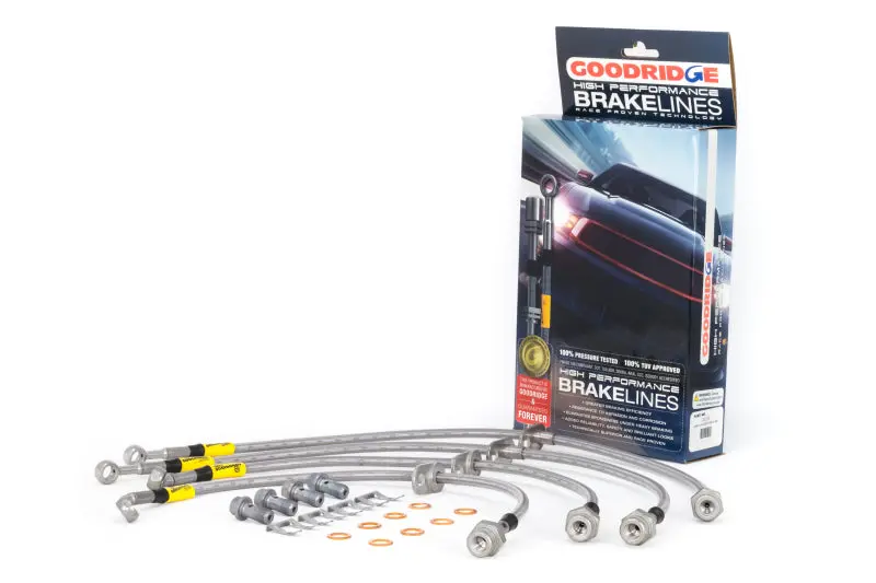 Goodridge 12-13 Honda Civic (Si Models) / 13 Acura Ilx 2.4L Lrg Disc Ss Brake Lines | 20028 1