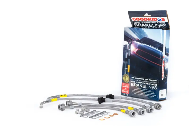 Goodridge 96-00 Honda Civic Cx/Dx/Hx W/ Small Front Rotors Ss Brake Lines | 20019 1