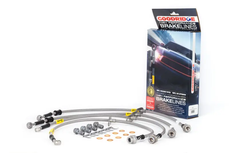 Goodridge Stainless Steel Brake Line Kit 20041 - 17-21 Honda Civic Hatchback (4 Lines) 1