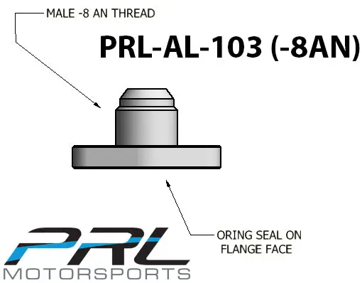 Gt Turbo -8An Ported Oil Drain Flange Slotted 2