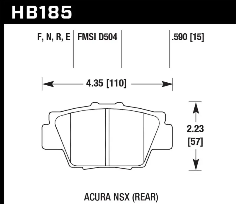 Hawk Hps Street Brake Pads | Hb185f.590 1