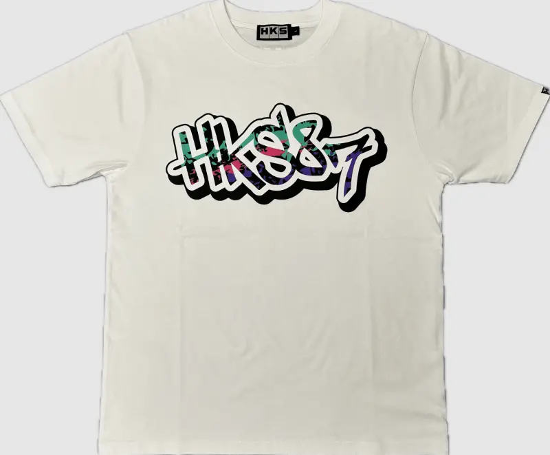 Hks T-Shirt 87Paint White L 1