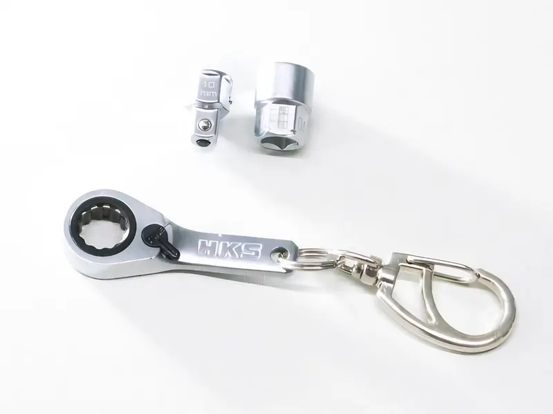 Hks X Tone Ratcheting Wrench Keychain Set With Socket And Extension 1