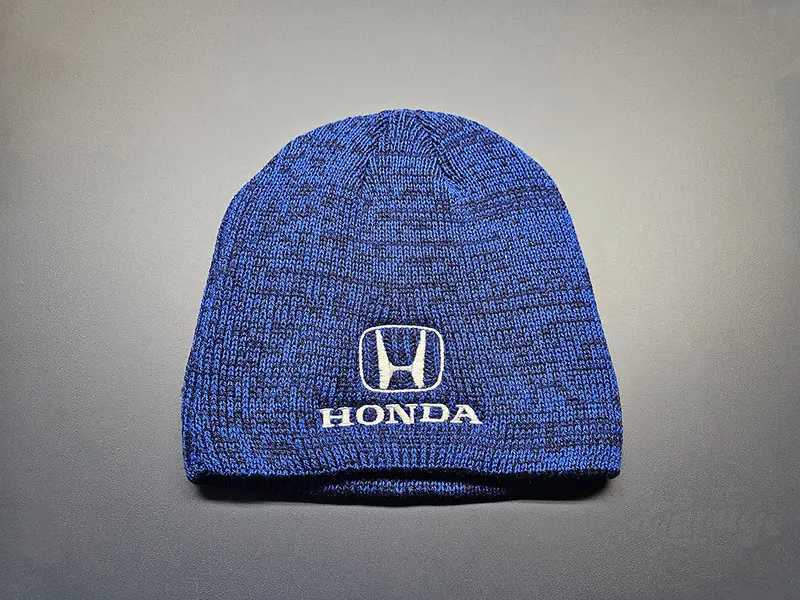 Honda Heathered Royal Blue Beanie With White H Logo 1