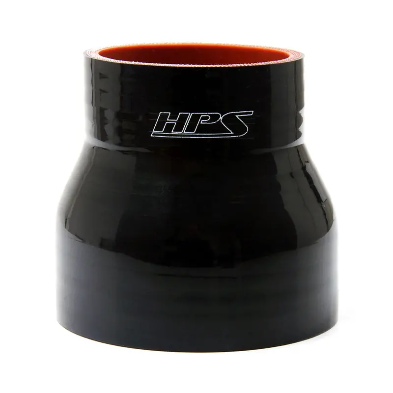 Hps 1.25" - 1.5" Id , 3" Long High Temp 4-Ply Reinforced Silicone Reducer Coupler Hose Black (32Mm - 38Mm Id , 76Mm Length) 1