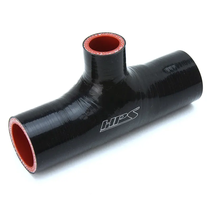 Hps 1.25" Id , 1" Id Branch Black Silicone Coupler Coolant T Hose Tee Adapter 1
