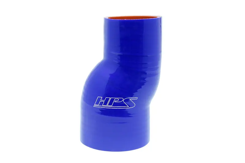 Hps 2.5" - 3" Id , 6" Long High Temp 4-Ply Reinforced Silicone Offset Reducer Coupler Hose Blue (63Mm - 76Mm Id , 152Mm Length) 1