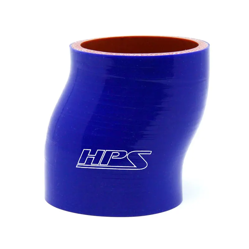 Hps 2.5" Id , 3" Long High Temp 4-Ply Reinforced Silicone Offset Coupler Hose Blue (63Mm Id , 76Mm Length) 1