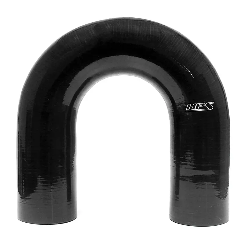 Hps 2" Id High Temp 4-Ply Reinforced Silicone 180 Degree U Bend Elbow Coupler Hose Black (51Mm Id) 1