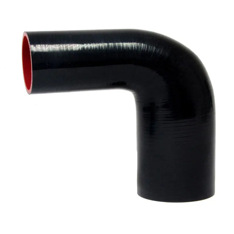 Hps 3" - 4-1/4" Id High Temp 4-Ply Reinforced Silicone 90 Degree Elbow Reducer Hose Black (76Mm - 108Mm Id) 1