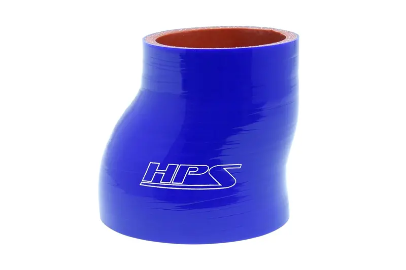 Hps 3" - 4" Id , 4" Long High Temp 4-Ply Reinforced Silicone Offset Reducer Coupler Hose Blue (76Mm - 102Mm Id X 102Mm Length) 1