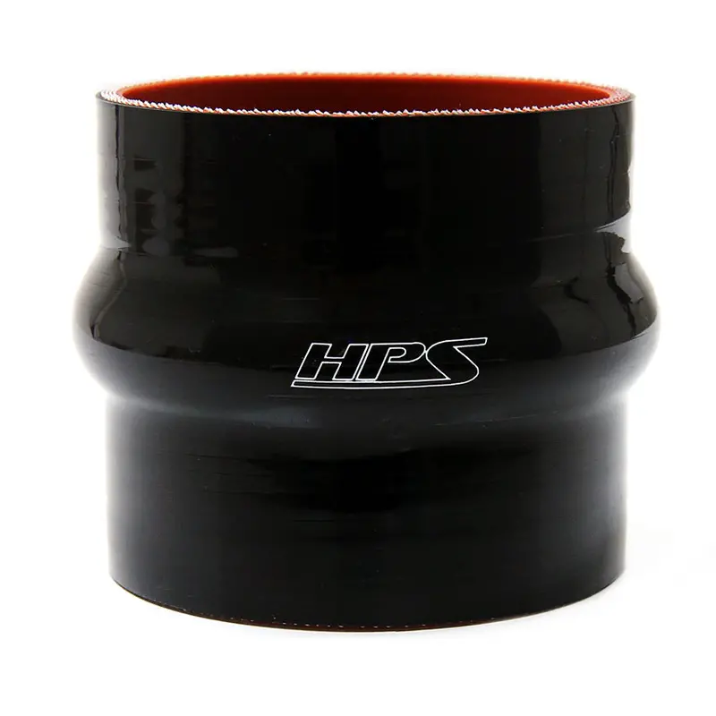 Hps 3" Id , 4" Long High Temp 4-Ply Reinforced Silicone Hump Coupler Hose Black (76Mm Id , 102Mm Length) 1