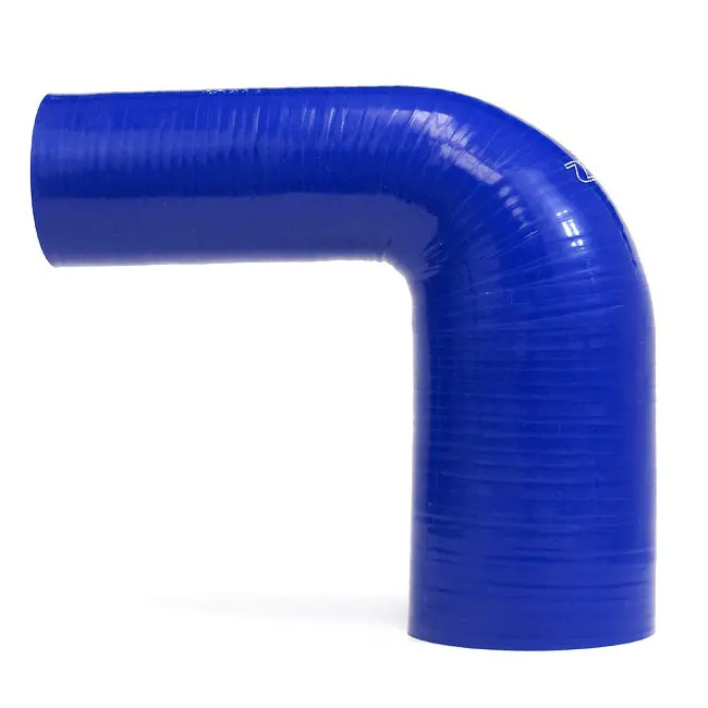 Hps 4.25" - 5" Id High Temp 4-Ply Reinforced Silicone 90 Degree Elbow Reducer Hose Blue (108Mm - 127Mm Id) 1