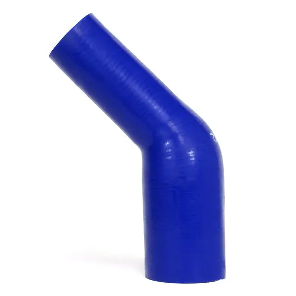Hps 4" - 4.5" Id High Temp 4-Ply Reinforced Silicone 45 Degree Elbow Reducer Hose Blue (102Mm - 114Mm Id) 1