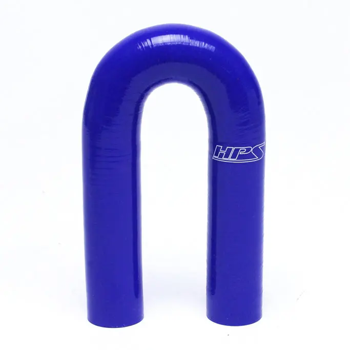 Hps 5/8" Id High Temp 4-Ply Reinforced Silicone 180 Degree U Bend Elbow Coupler Hose Blue (16Mm Id) 1