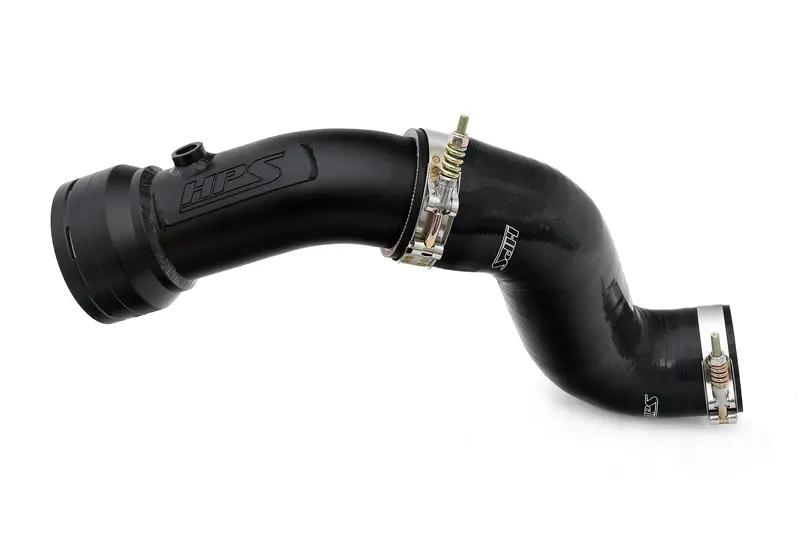 Hps Cold Side Charge Pipe With Cac Hose Intercooler Boot, Black, 17-154Wb 1