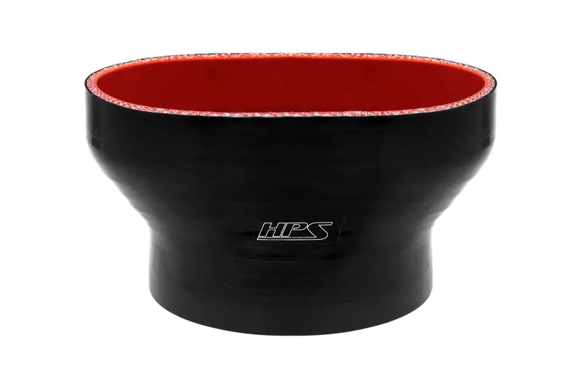 Hps Oval To Round Silicone Reducer Coupler Hose For Ford 55Mm Throttle Body (M-9926-Mgt) To 4-1/2" Tubing, Black 1