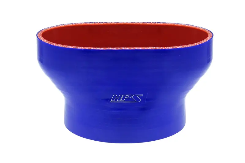 Hps Oval To Round Silicone Reducer Coupler Hose For Ford 60Mm Throttle Body (M-9926-Msvt) To 3-1/4" Tubing, Blue 1
