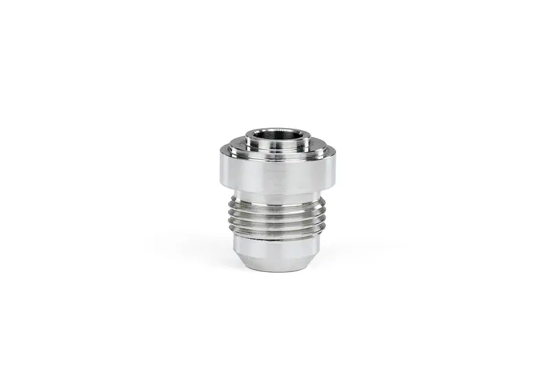 Hps Performance -10 An Fittings Male Weld On Bung, Raw Aluminum 1