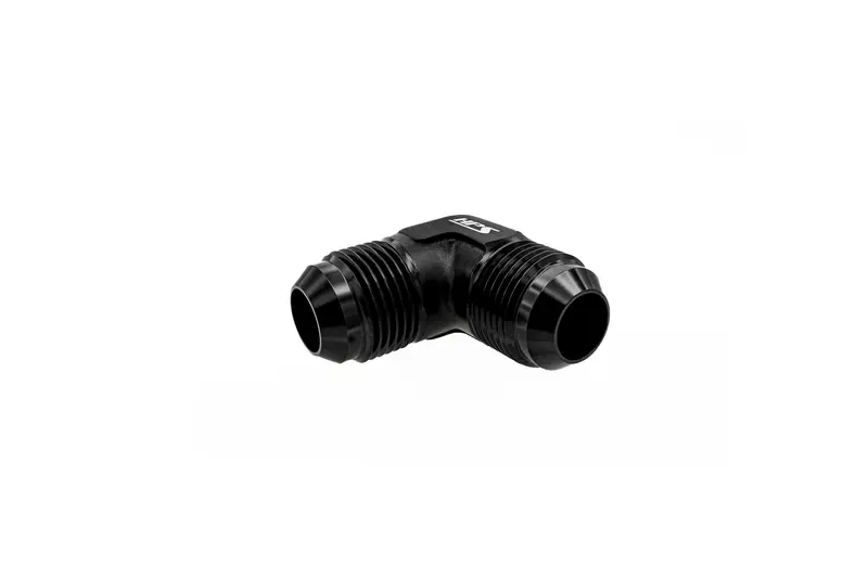 Hps Performance 90 Degree -3 An Male To Male Union Adapter, Aluminum, Black 2