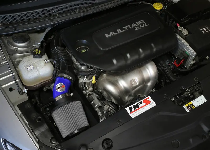 Hps Performance Air Intake Kit With Heat Shield, Blue, 827-574Bl 2