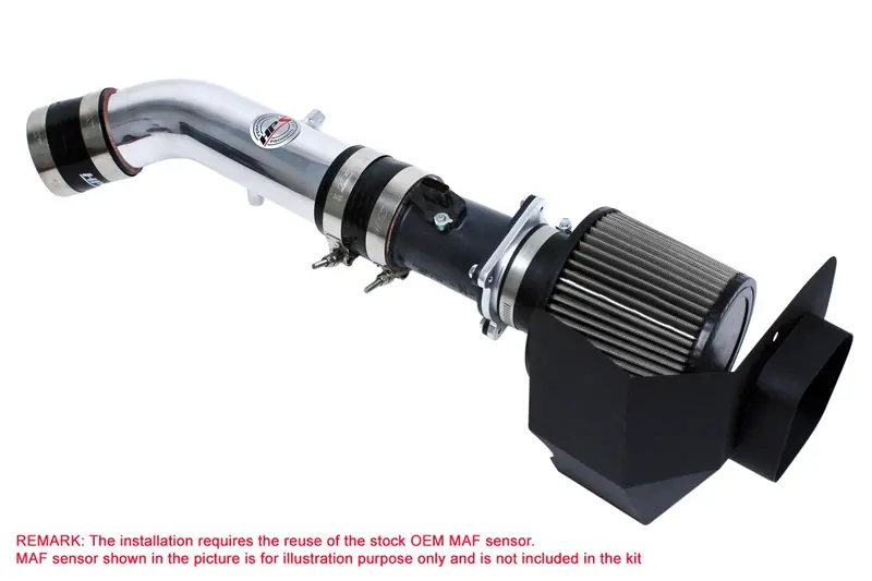 Hps Performance Air Intake Kit With Heat Shield, Polished, 827-520P 1