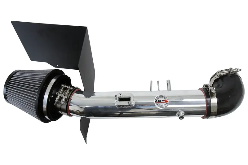 Hps Performance Air Intake Kit With Heat Shield, Polished, 827-523P 1