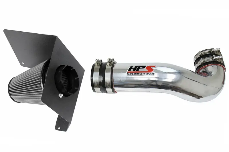 Hps Performance Air Intake Kit With Heat Shield, Polished, 827-622P 1