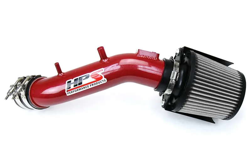 Hps Performance Air Intake Kit With Heat Shield, Red, 827-173R 1