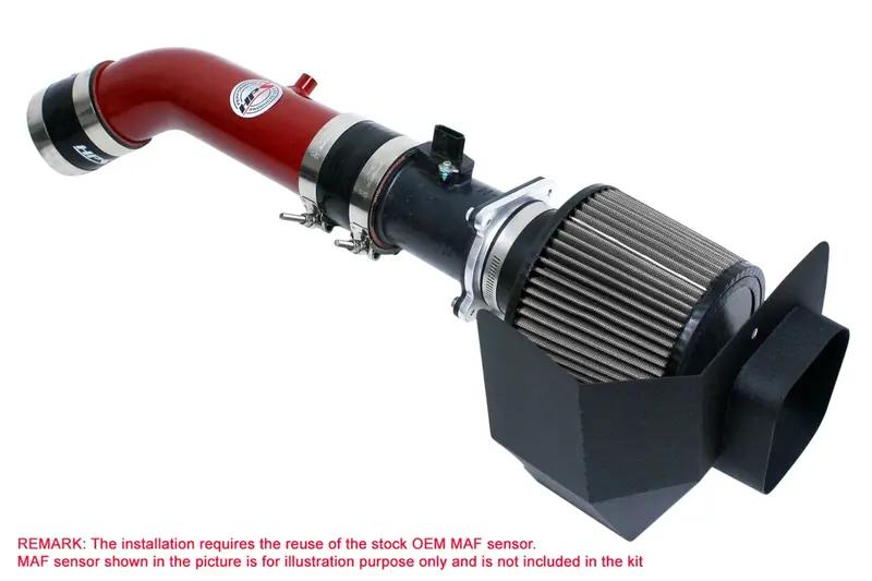 Hps Performance Air Intake Kit With Heat Shield, Red, 827-520R 1