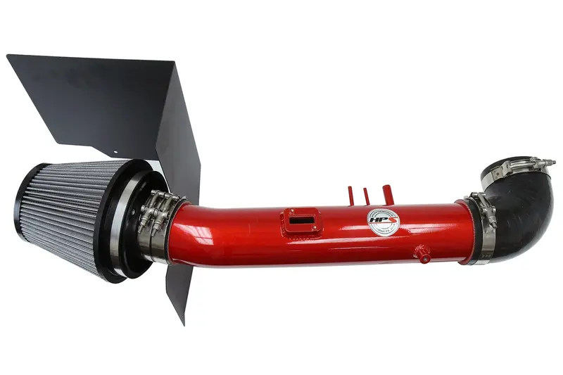Hps Performance Air Intake Kit With Heat Shield, Red, 827-523R 1