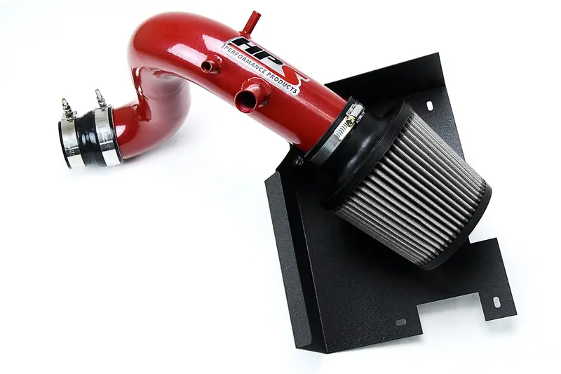 Hps Performance Air Intake Kit With Heat Shield, Red, 827-587R 1