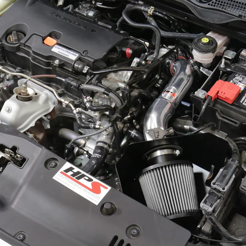Hps Performance Air Intake Kit With Heat Shield, Red, 827-599R 2